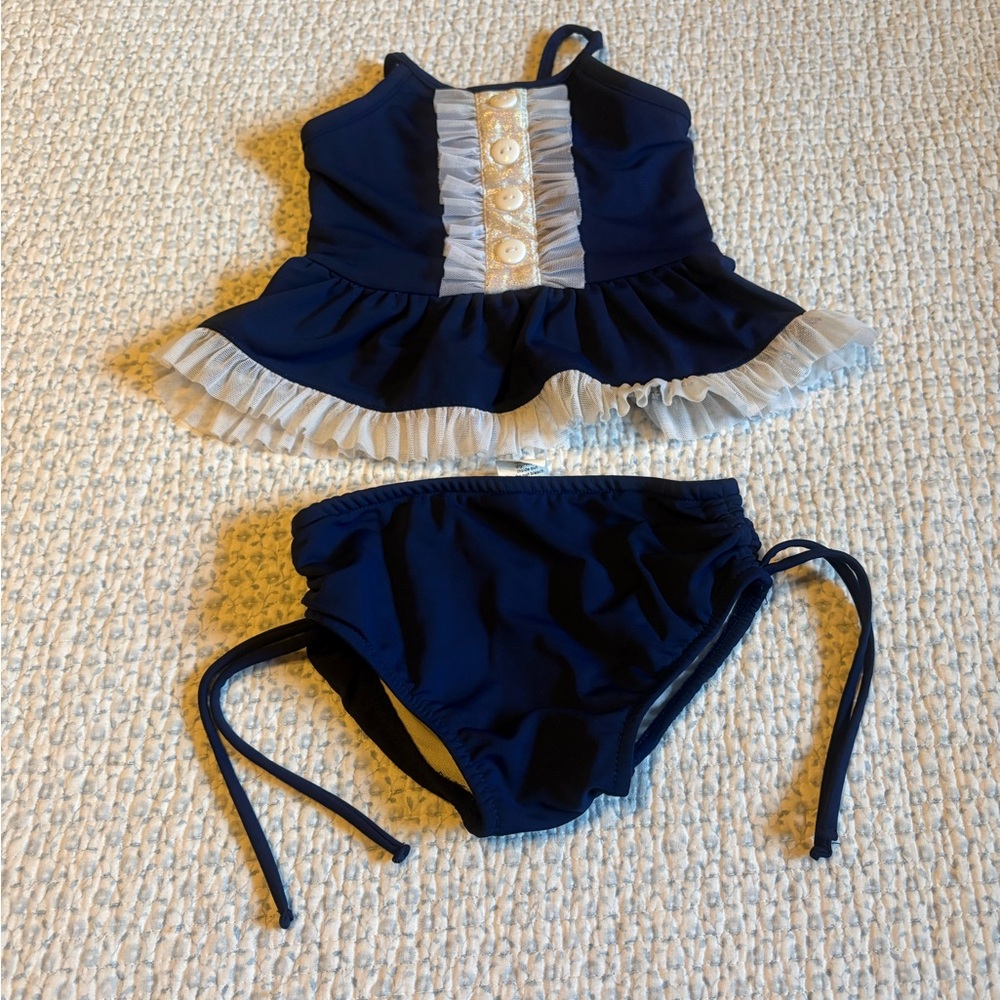 Ricrac & Ruffles Boutique Girls Swimsuit